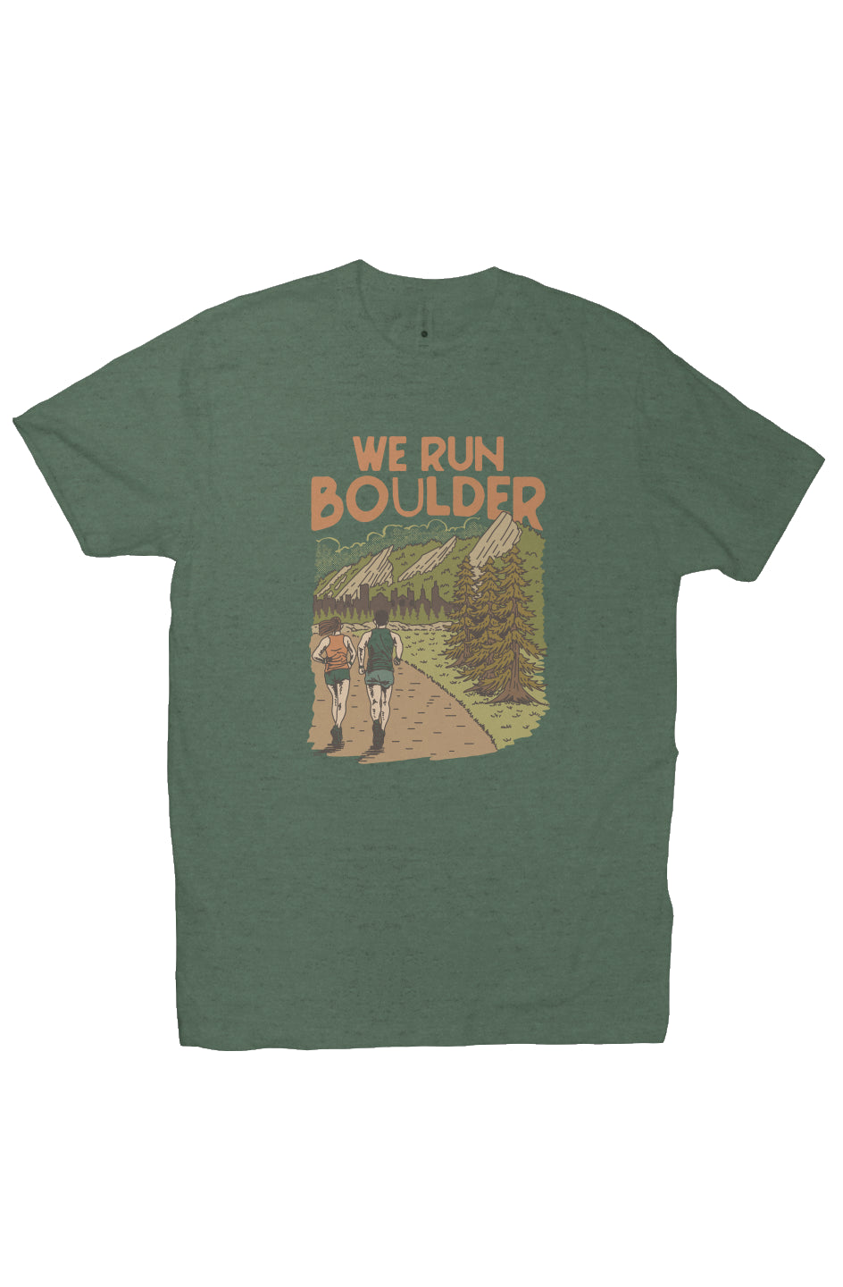 Retro Ridge Runner T worn during Bolder Boulder 10k at Chautauqua Park